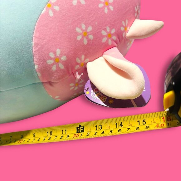 RARE Squishmallow Easter 2025 Yamaris the Cow with Daisy Print 16 inch Plush NWT - Picture 7 of 8